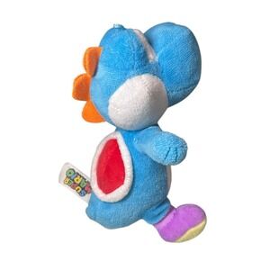 2021 Nintendo Super Mario Blue Yoshi 7" Plushie Stuffed Animal By Good Stuff